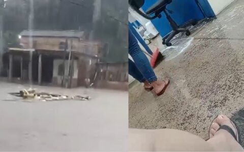 Chuva gera alagamentos em Manaus - Foto: Reprodução/WhatsApp