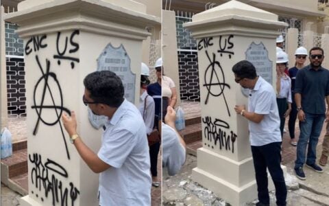 Obelisco na Constantino Nery - Foto: Reprodução/Instagram @manausdeantigamente