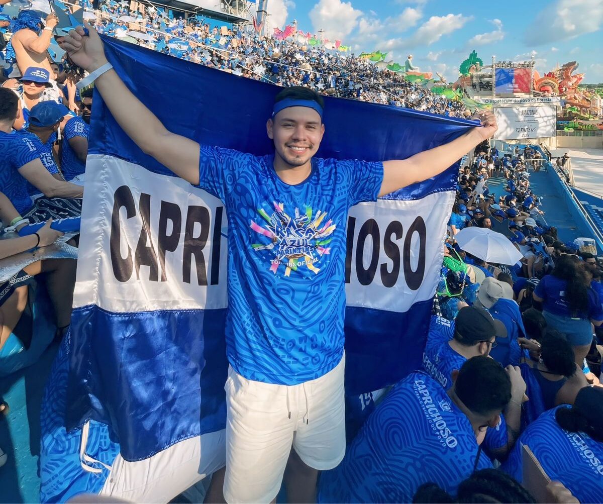 Diego Cativo, torcedor do Caprichoso - Foto: Acervo pessoal