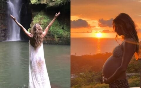 Gisele Bündchen exibe barriga de grávida em vídeo