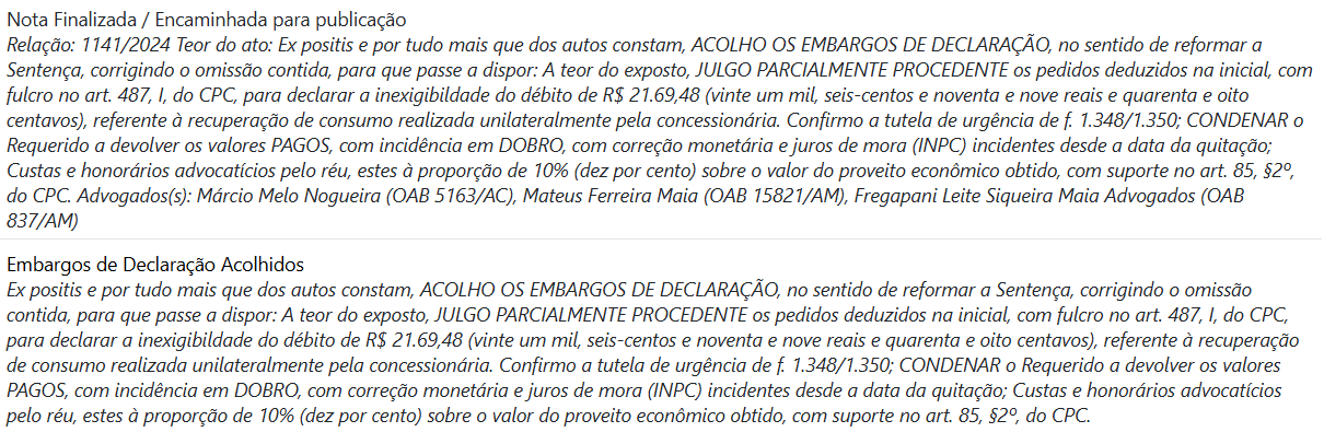 Igreja processa Amazonas Energia - Foto: Print/TJAM
