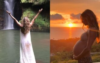 Gisele Bündchen exibe barriga de grávida em vídeo