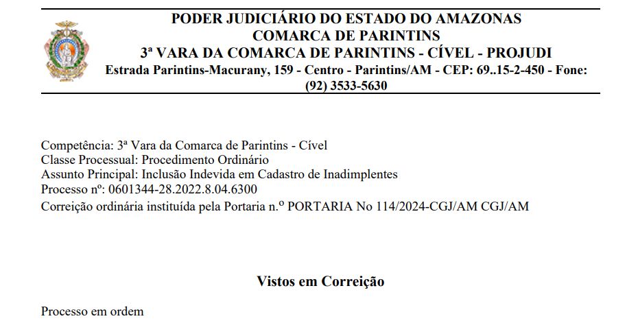 Foto: Documento/TJAM
