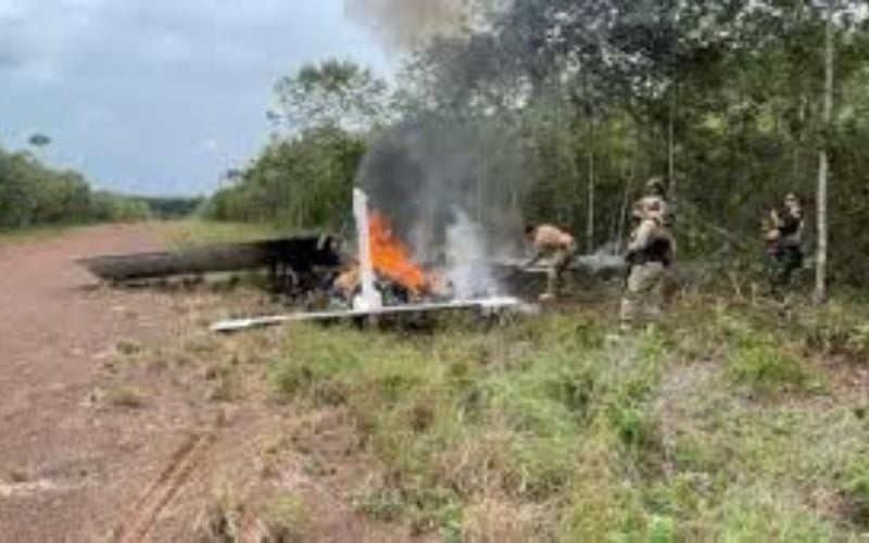 Avião clandestino do Peru é interceptado pela FAB a 80 KM de Manaus