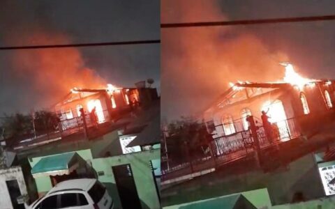Vídeo: incêndio destrói residência na zona Leste de Manaus