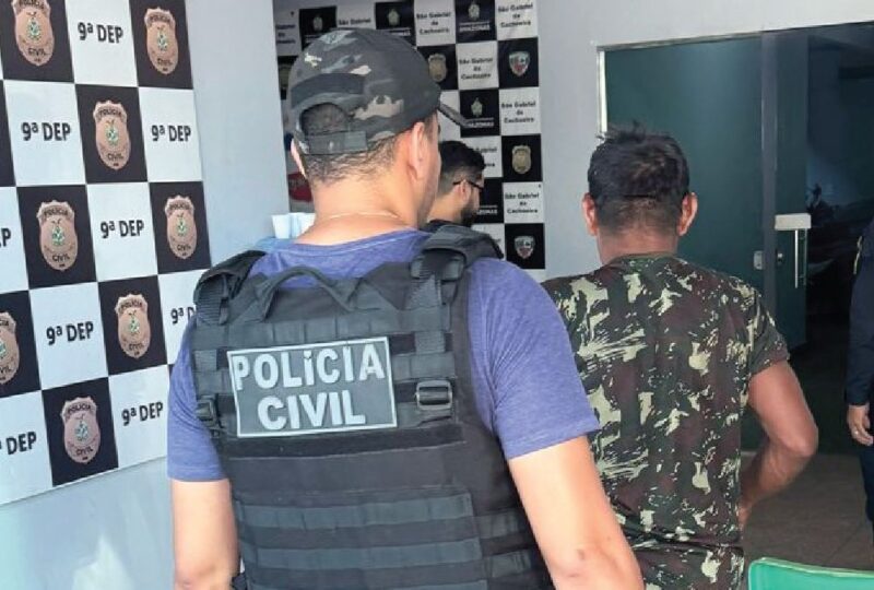 (Foto: Divulgação/PC-AM) Homem é preso por estupro da própria mãe em São Gabriel da Cachoeira