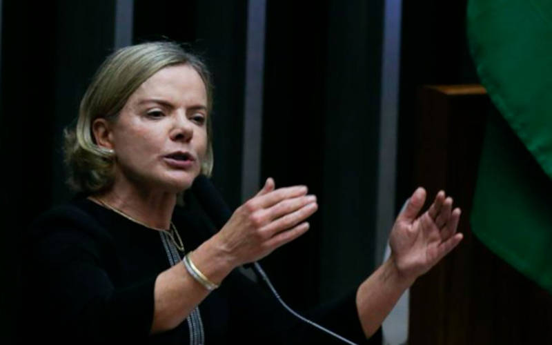 (Foto: Reprodução / Instagram / @gleisihoffmann) Ministra Gleisi Hoffmann, da articulação política, critica governadores nas redes sociais