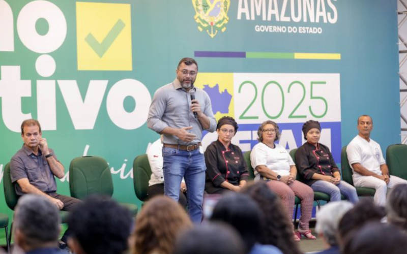 (Foto: Alex Pazuello / Secom) Governador diz que ‘tarifaço’ é uma oportunidade para a ZFM