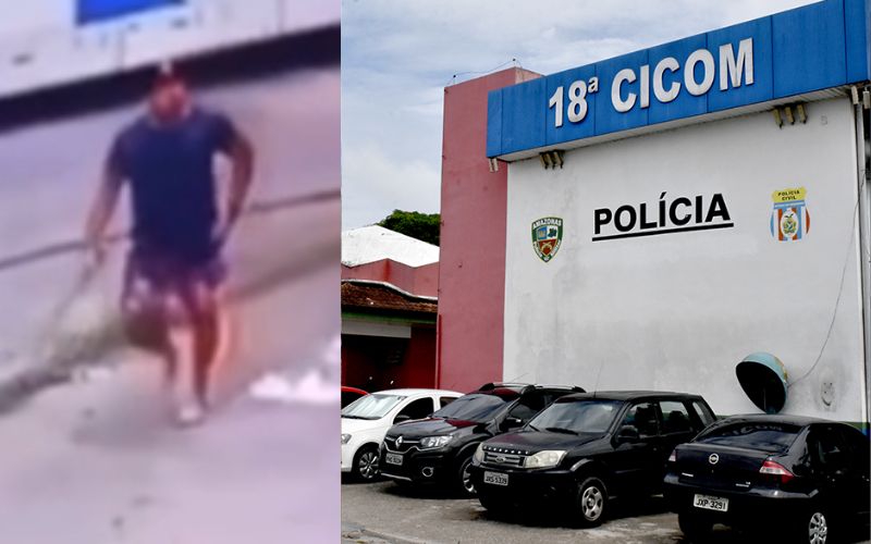 Homem agride adolescente autista em Manaus (Foto: Divulgação/SSP-AM)