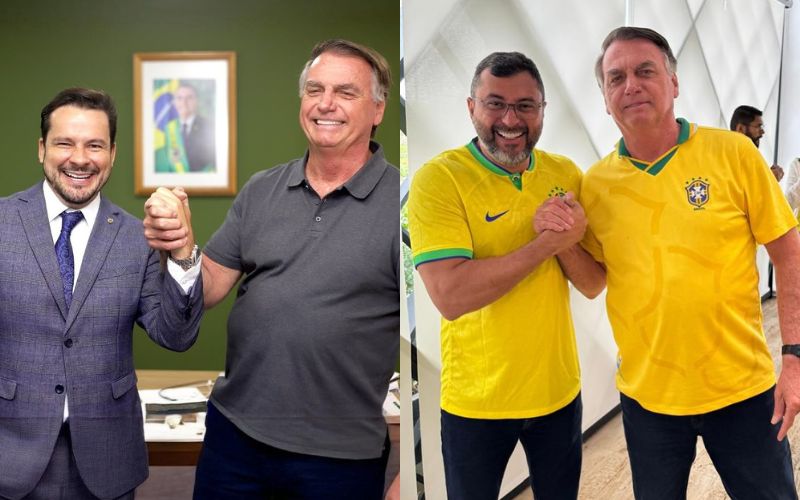 Alberto Neto e Wilson Lima reforçam vínculo com Bolsonaro em manifestação na Paulista (Foto: Reprodução/Redes Sociais capitãoalbertoneto & wilsonlimaam) Alberto Neto e Wilson Lima se alinham a Bolsonaro e acirram corrida para 2026
