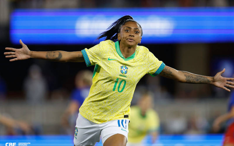 (Foto: Rafael Ribeiro / CBF) Brasil vence EUA em amistoso no futebol feminino e quebra tabu em solo americano