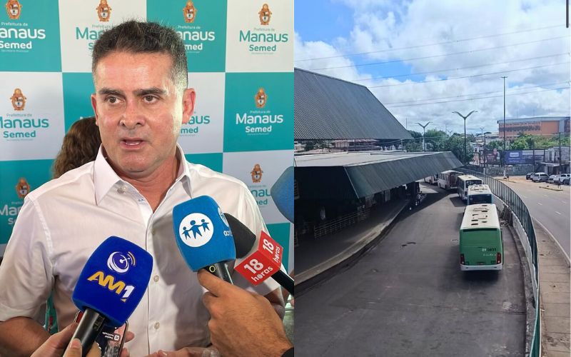 (Foto: Celso Maia & Gabriel Alves/Portal AM1) David Almeida se pronuncia sobre greve dos rodoviários e possível aumento da tarifa de ônibus