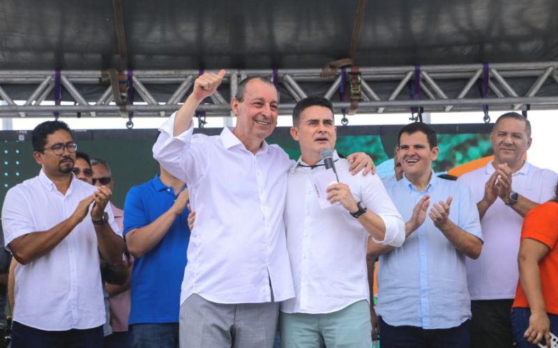 (Foto: João Viana/Semcom) Disputa por vaga de vice gera tensão na aliança entre Omar Aziz e David Almeida