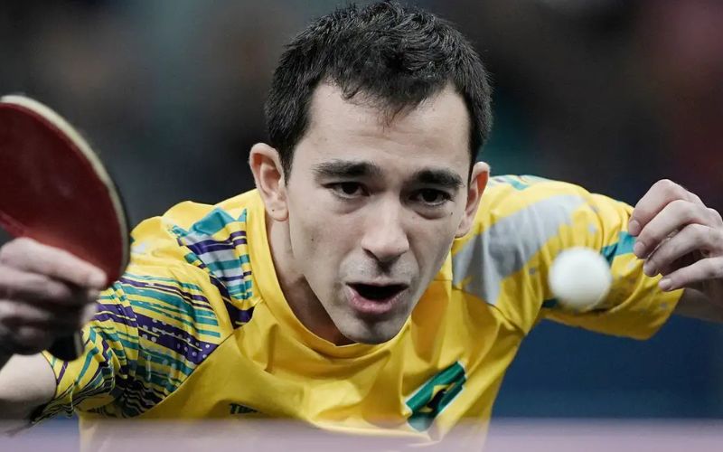 Foto: Alexandre Loureiro/COB/Direitos Reservados Hugo Calderano bate número 3 e vai à semi em etapa da Copa do Mundo
