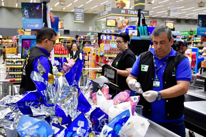 (Foto: Alexandre Vieira/Ipem-AM) Operação ‘Páscoa 2025’: Ipem-AM vai fiscalizar ovos, peixes e brinquedos para proteger consumidores