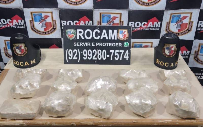 PMAM prende homem em Coari com mais de R$ 280 mil em pedra de oxi