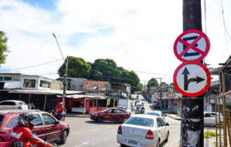 Prefeitura de Manaus realiza intervenções viárias para melhorar o tráfego na zona Sul