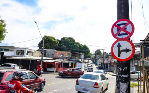 Prefeitura de Manaus realiza intervenções viárias para melhorar o tráfego na zona Sul