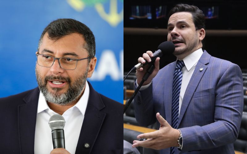 (Foto: Alex Pazuello/Secom & Bruno Spada/Câmara dos Deputados) Wilson e Alberto Neto empatam tecnicamente em disputa para senador pelo AM