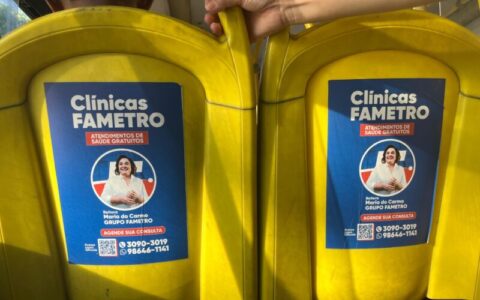 Acionada pelo Portal AM1, Prefeitura retira propaganda da Fametro em ônibus