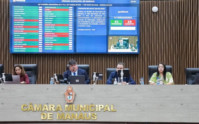Vereadores compensam sessão plenária para antecipar férias