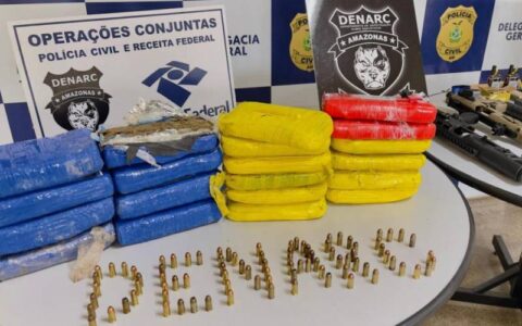 Polícia Civil deflagra operação e apreende drogas, armamentos, munições e caminhonete; prejuízo ao crime organizado é de R$ 1 milhão