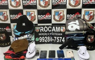 Polícia Militar do Amazonas prende quadrilha suspeita de cometer diversos roubos em Manaus