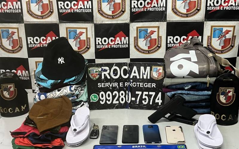 Polícia Militar do Amazonas prende quadrilha suspeita de cometer diversos roubos em Manaus