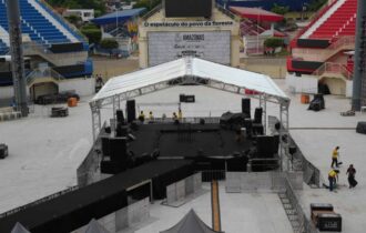 Festival de Parintins 2025: Palco 360º no Bumbódromo está pronto para a Festa dos Visitantes