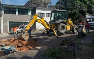 Prefeitura de Manaus reforça drenagem em galeria subterrânea da zona Oeste