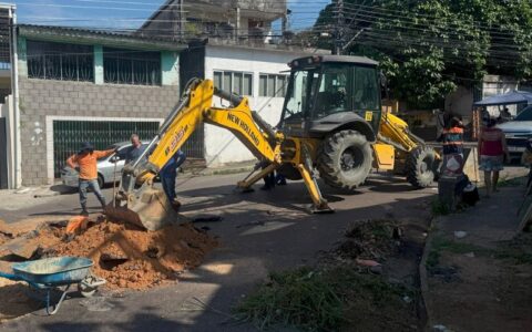 Prefeitura de Manaus reforça drenagem em galeria subterrânea da zona Oeste