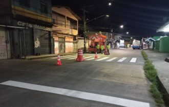 Prefeitura amplia sinalização viária e foca na preservação de vidas em Manaus