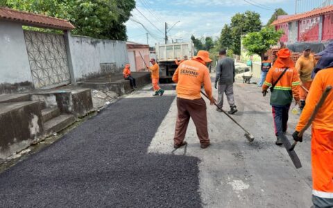 Obras de infraestrutura viária chegam ao Parque 10 em Manaus