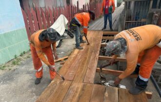 Nova ponte de 140 metros transforma mobilidade na Comunidade Baixada da Alegria