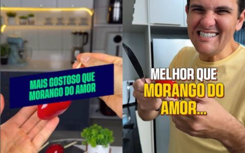 Governador e vice-prefeito usam 'morango do amor' para divulgar ações públicas