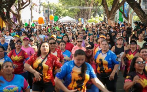 Segundo domingo de ‘Faixa Liberada’ atrai multidão ao Centro de Manaus