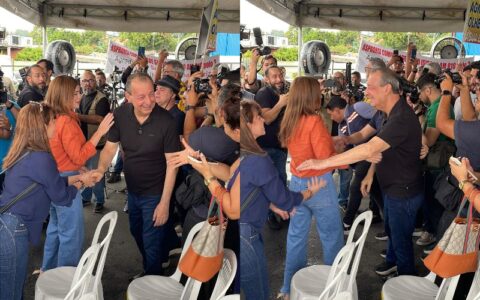 Omar Aziz e filha de prefeito de Manaus aparecem juntos em evento oficial