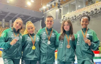 Brasil brilha na Hungria: ginastas conquistam cinco pódios em competição
