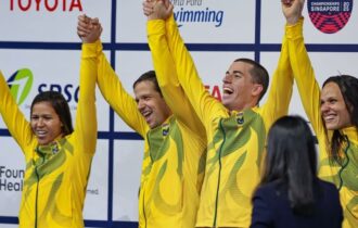 Com direito a recorde mundial, Brasil brilha no Mundial de natação