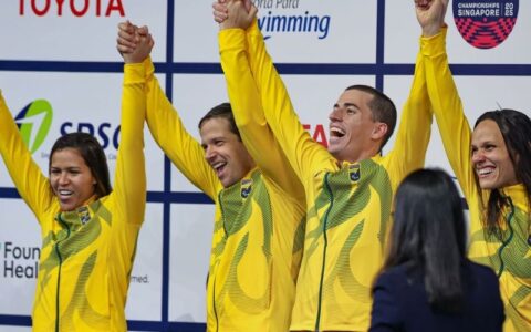 Com direito a recorde mundial, Brasil brilha no Mundial de natação