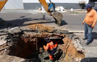 Obras de recuperação de galeria no São Raimundo chegam a fase final