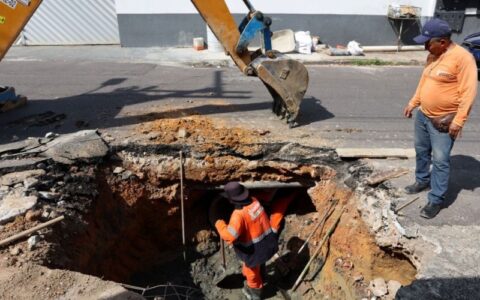 Obras de recuperação de galeria no São Raimundo chegam a fase final