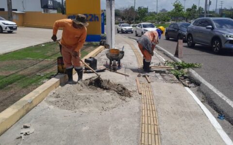 Prefeitura de Manaus recupera drenagem na av. Torquato Tapajós