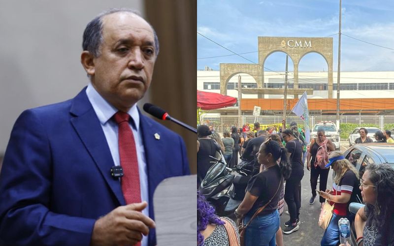Professores chamam vereador Samuel de “traidor” durante manifestação na CMM