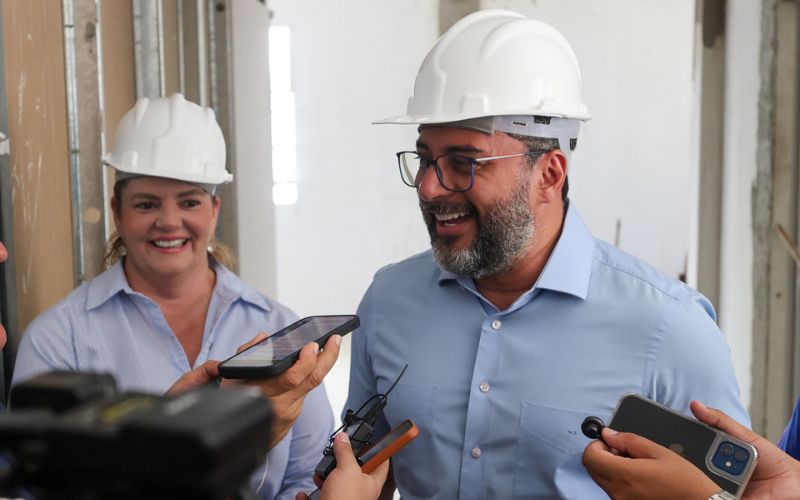 Governador Wilson Lima vistoria obras do segundo Caic especializado no atendimento de crianças com Transtorno do Espectro Autista