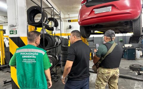 Empresas são notificadas por descarte irregular de pneus em Manaus