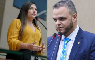 Solenidade na Aleam vira palco para Joana e Aldenor defenderem mandatos
