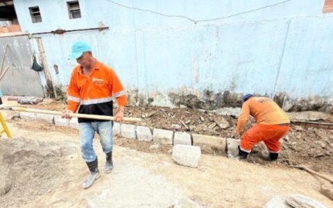 Sistema de drenagem é recuperado no bairro Lírio do Vale