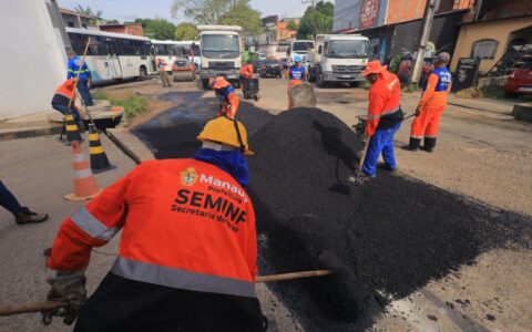 Infraestrutura da zona Centro-Oeste é reforçada com o ‘Plano de Verão’ da Prefeitura de Manaus