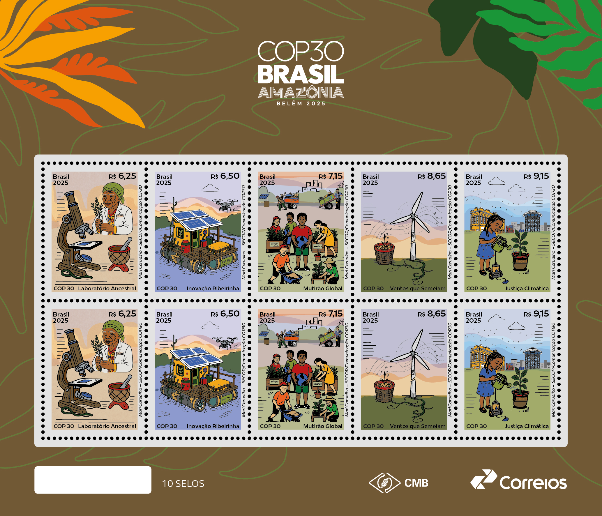 selos-comemorativos-da-cop30-s
